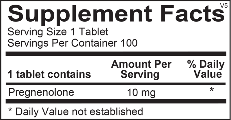 Pregnenolone 100 Count Bottle - Image 2