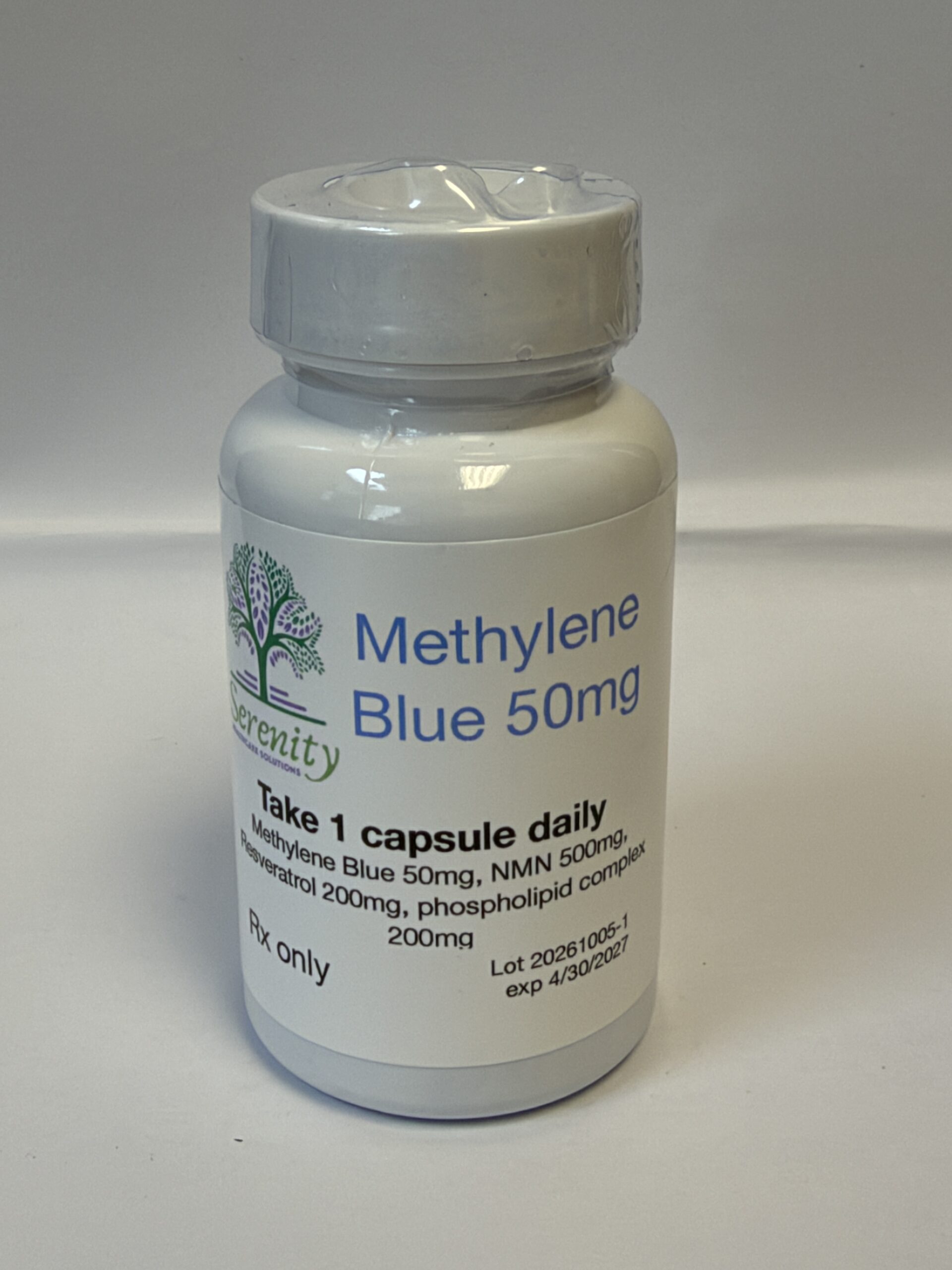 Methylene Blue 50mg 30ct Bottle